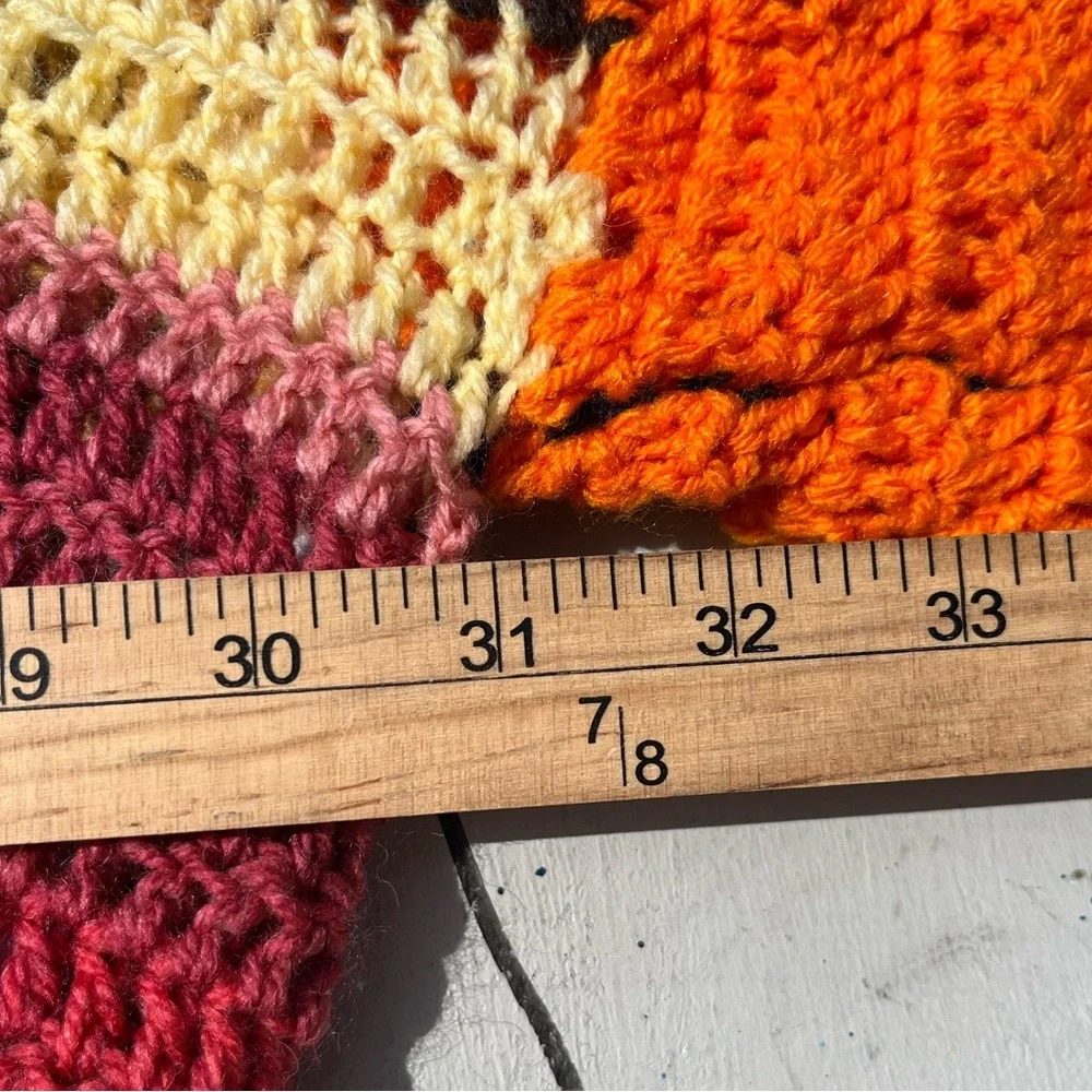 Women's Knit Crochet Sweater Multicolor Solid NO SIZE Balloon Cottage‎ Grandma